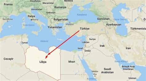 mısır libya harita